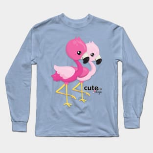 CuteCo - Flamingos Long Sleeve T-Shirt